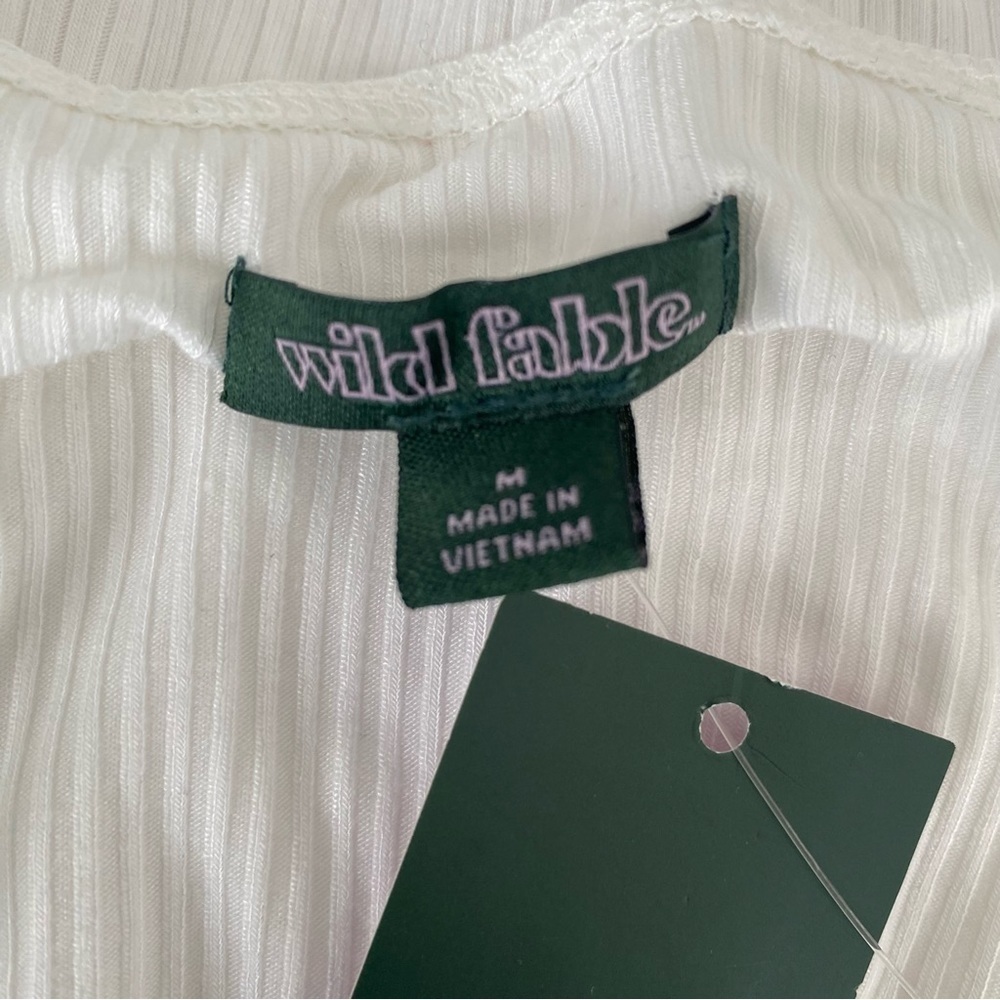 Women's Size Spaghetti Strap Bodysuit - Wild Fable White Size M - Picture 9 of 11